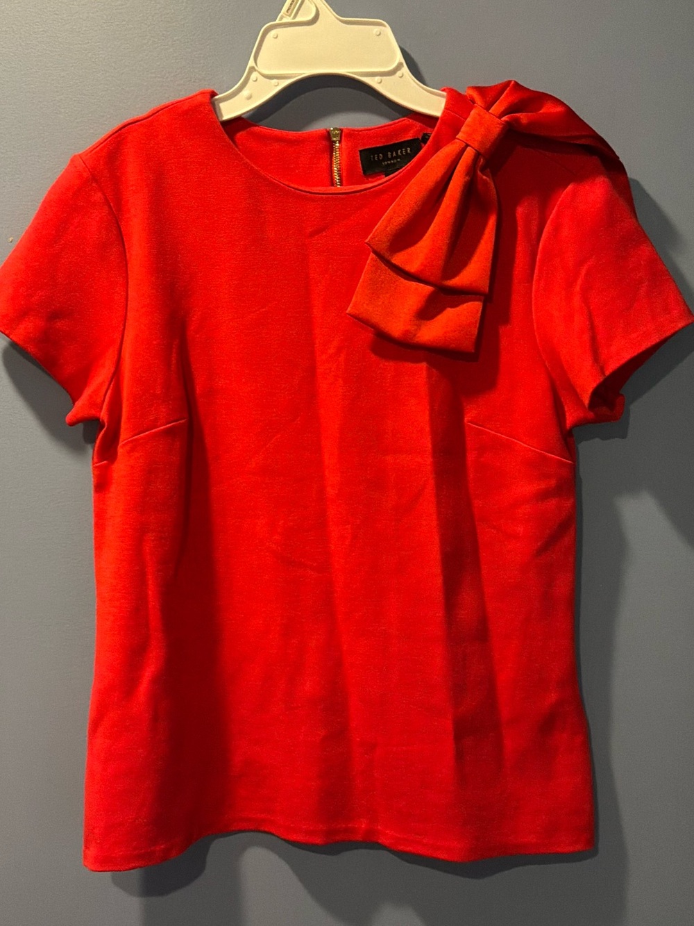 Ted Baker Short Sleeve Top with Shoulder Bow